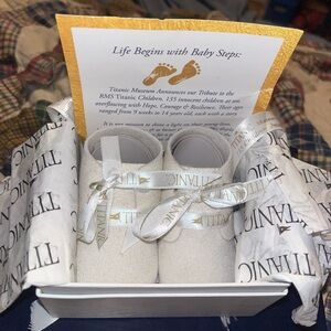 Titanic Booties from the ship of the 135 kids that died 100 years ago